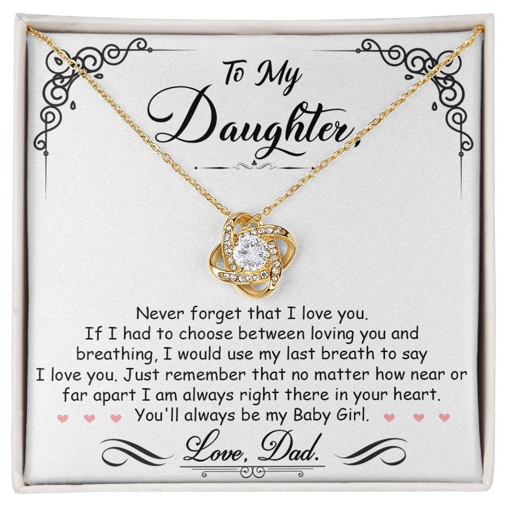 To My Daughter, Im Always Right Here In Your Heart